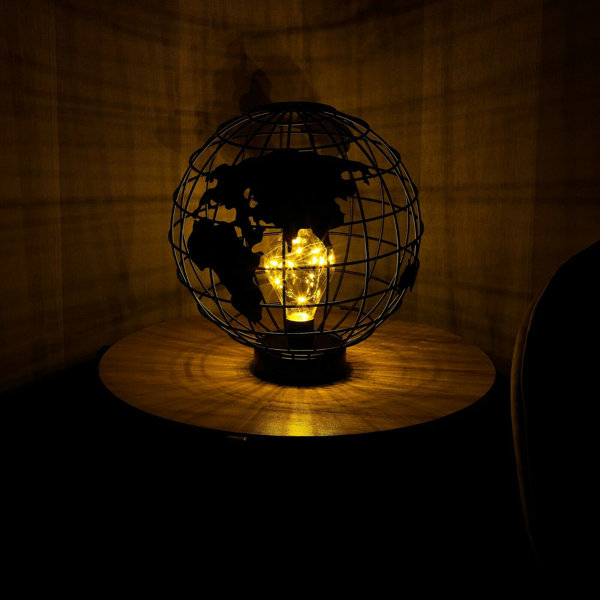 World globe store table lamp